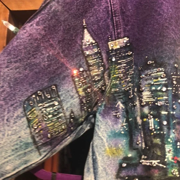 VNT 80s Tony Alamo Designer Jean Jacket - Picture 5 of 16